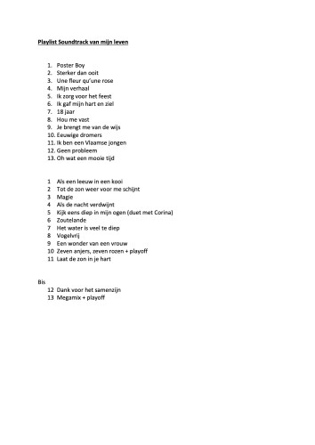De Soundtrack Van Mijn Leven